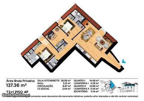 T2+1 de luxo novo no Castelo / Sé