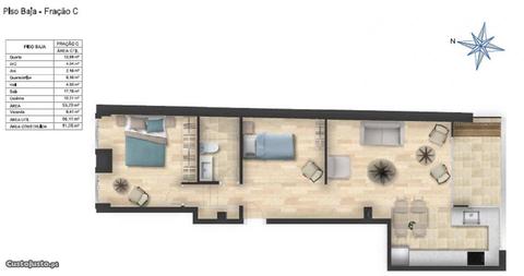 Refh2577 T1+1 Kit 5min Praça Carlos Alberto