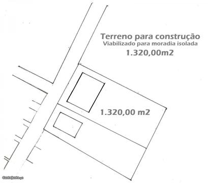 Terreno para construção com 1320 m2