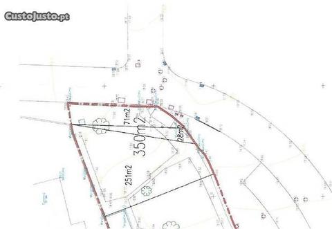 Cascais Lote 350m2 Manique gaveto