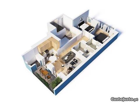 Apartamento T2 55,60 m2