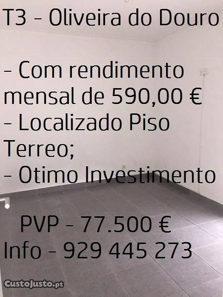 Apartamento T3 - Oliveira do Douro